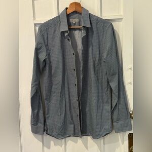 Ted Baker Blue and White Geometric Shirt